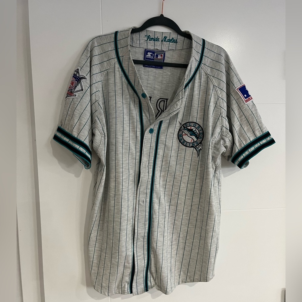 Marlins Starter Baseball Jersey - Large